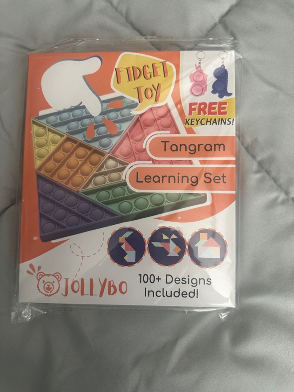 Tangram Learning Set — Multicolor Pop-It Puzzle Toy